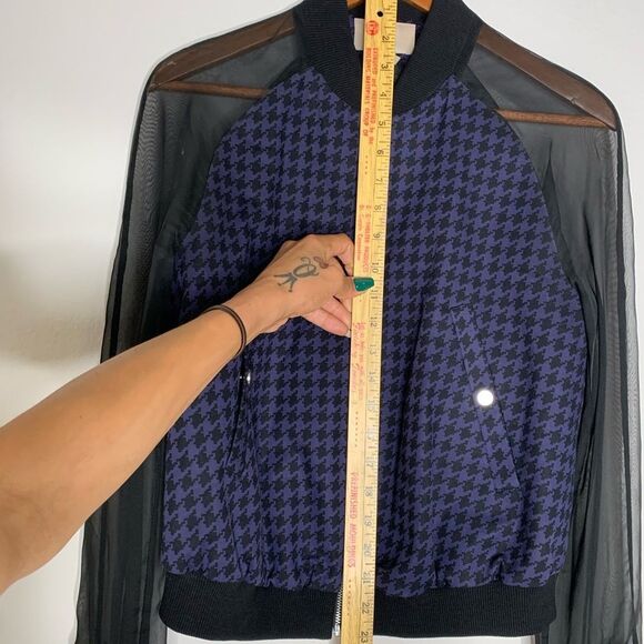 H&M Black and Purple Bomber Jacket - Picture 4 of 6